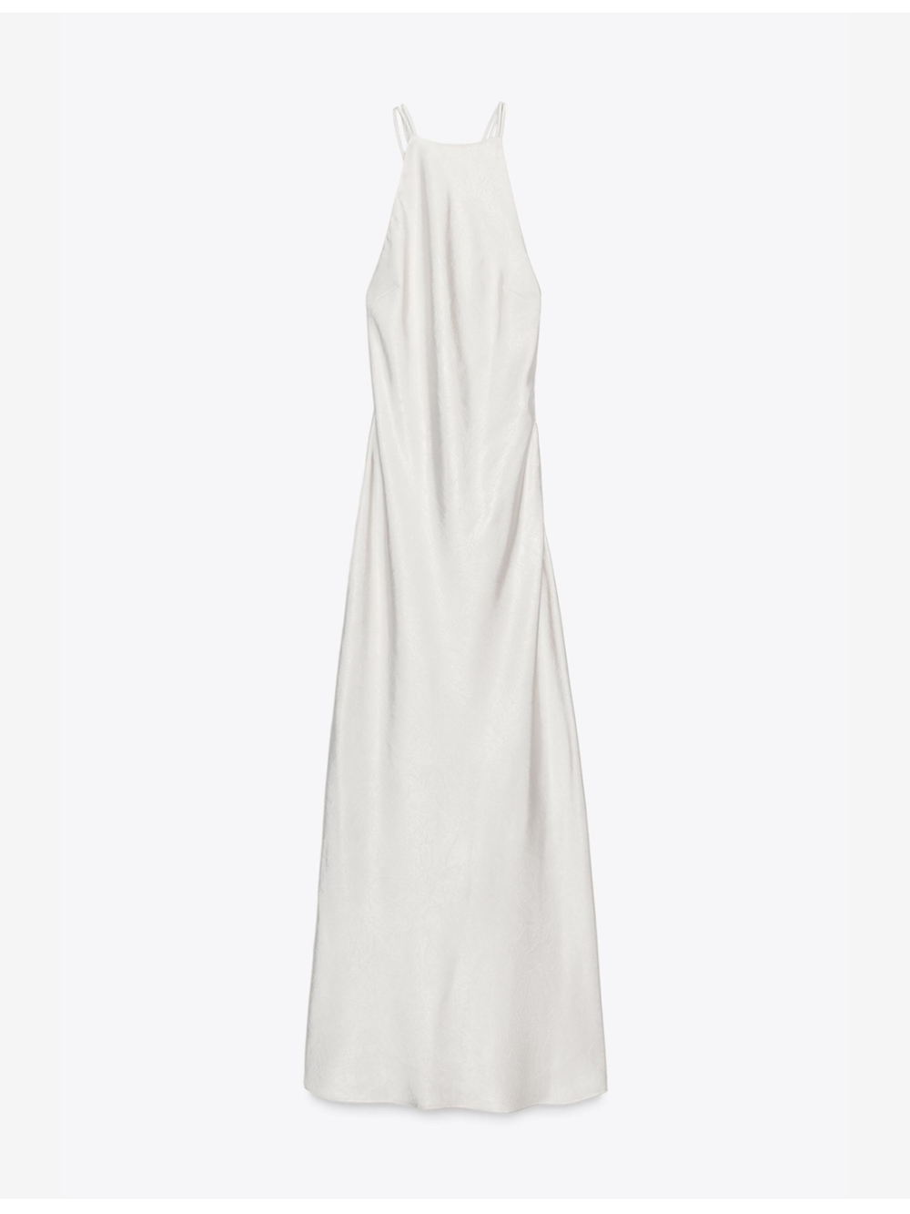 NWT Zara Open Back Satin Maxi Dress - Picture 5 of 9